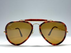 Ray Ban Vintage G Style Tortoise Outdoorsman 62Mm B&L Sunglasses, 1980s