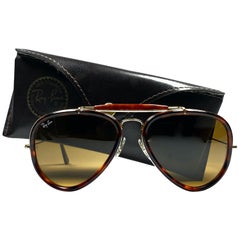 Ray Ban Vintage G Style Tortoise Outdoorsman 62Mm B&L Sunglasses, 1980s 