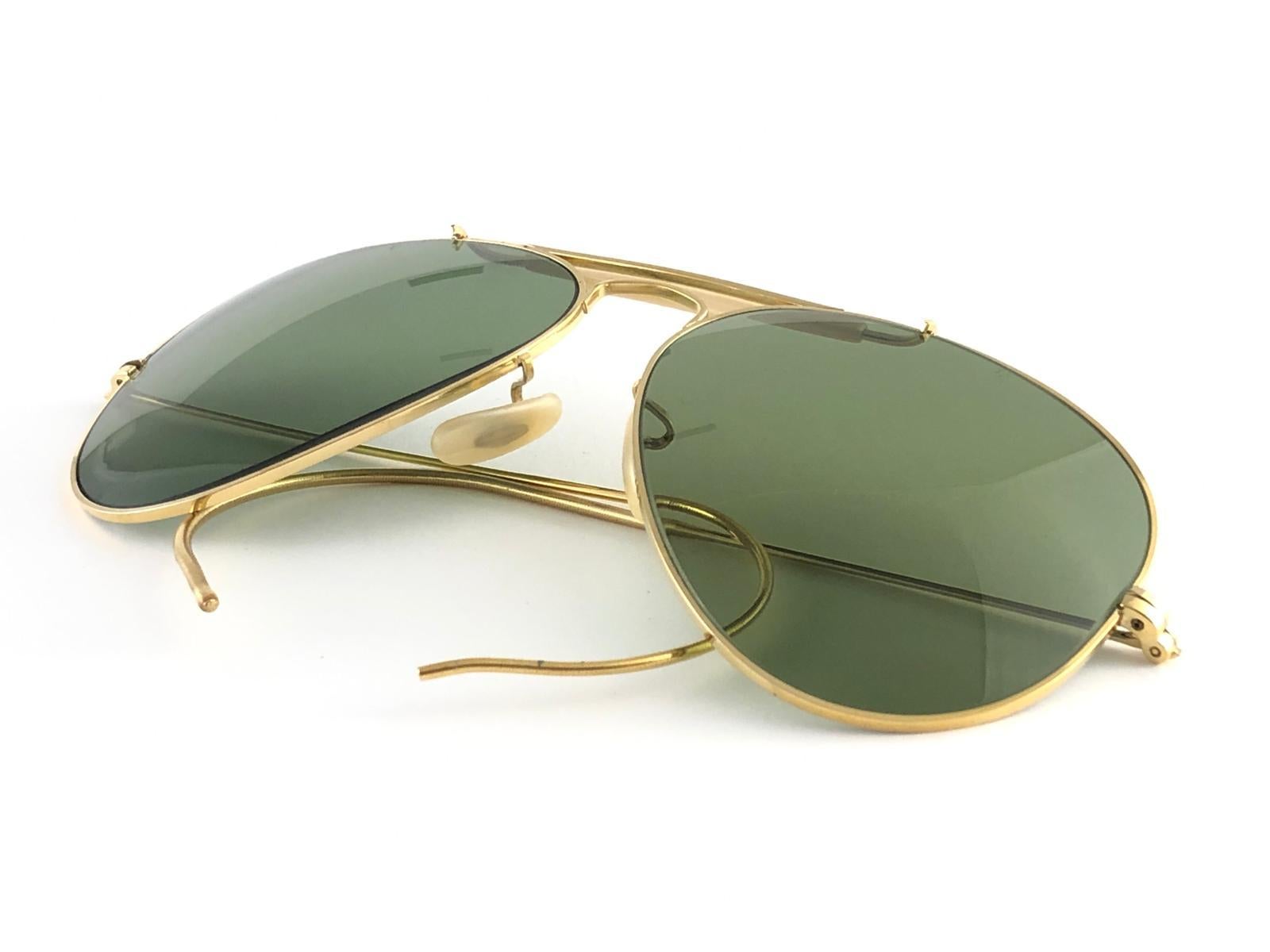Ray Ban Vintage Outdoorsman 62Mm RB3 Grüne Brille B&L Sonnenbrille 1980 1