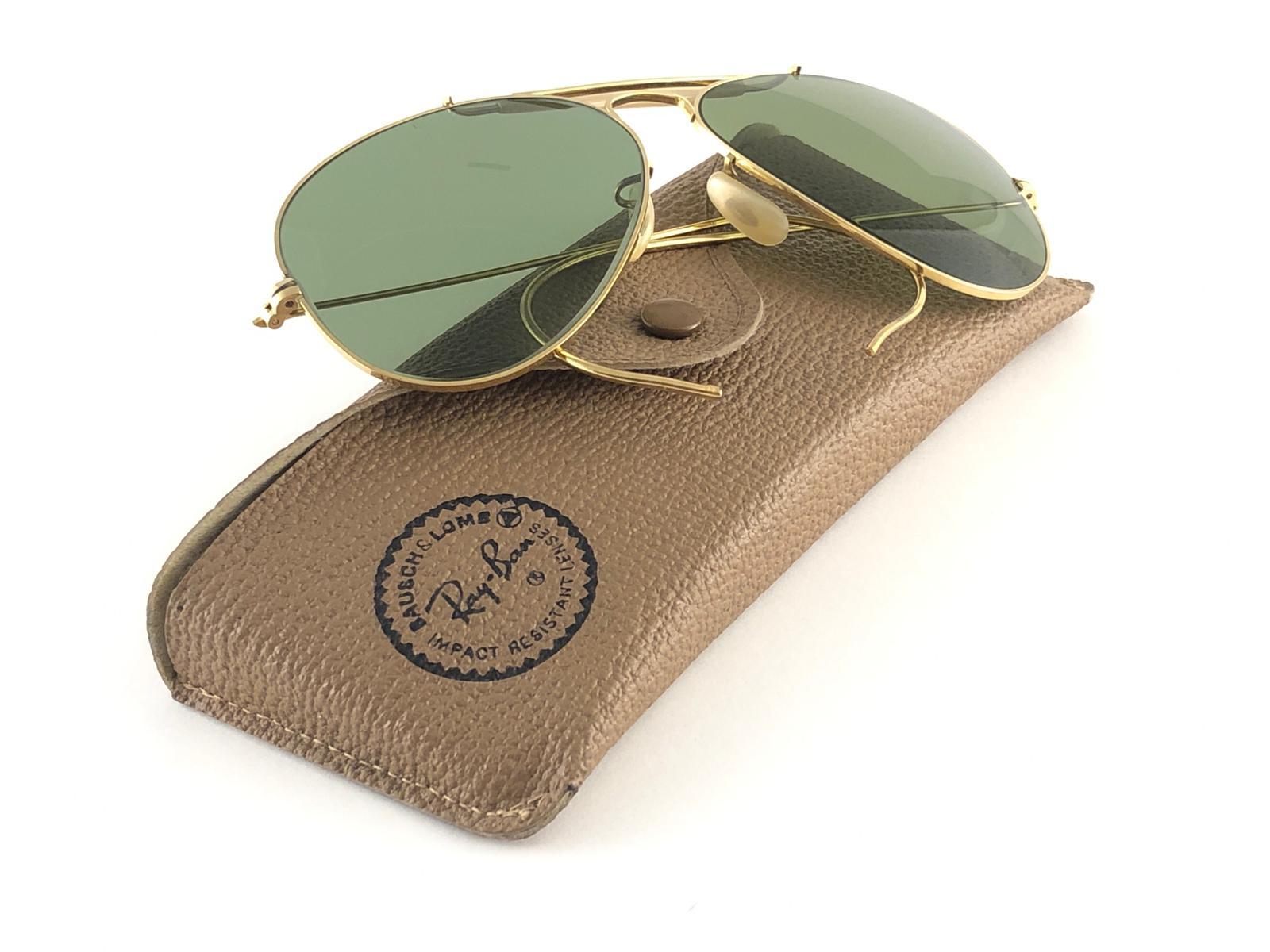 Ray Ban Vintage Outdoorsman 62Mm RB3 Grüne Brille B&L Sonnenbrille 1980 2
