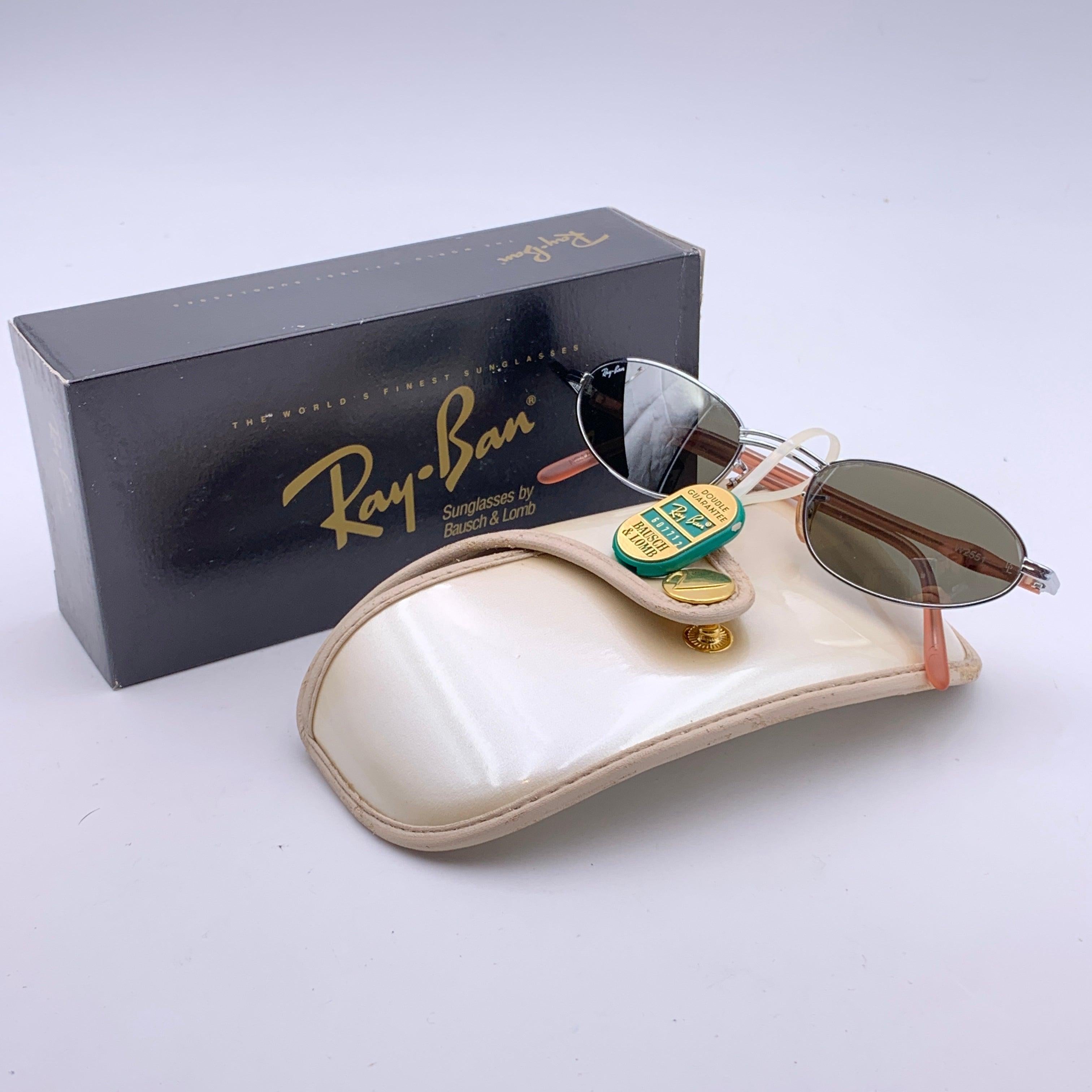 Ray-Ban Vintage Unisex Mint Sonnenbrille Rituale Spiegel W2551 Verhext im Angebot 5