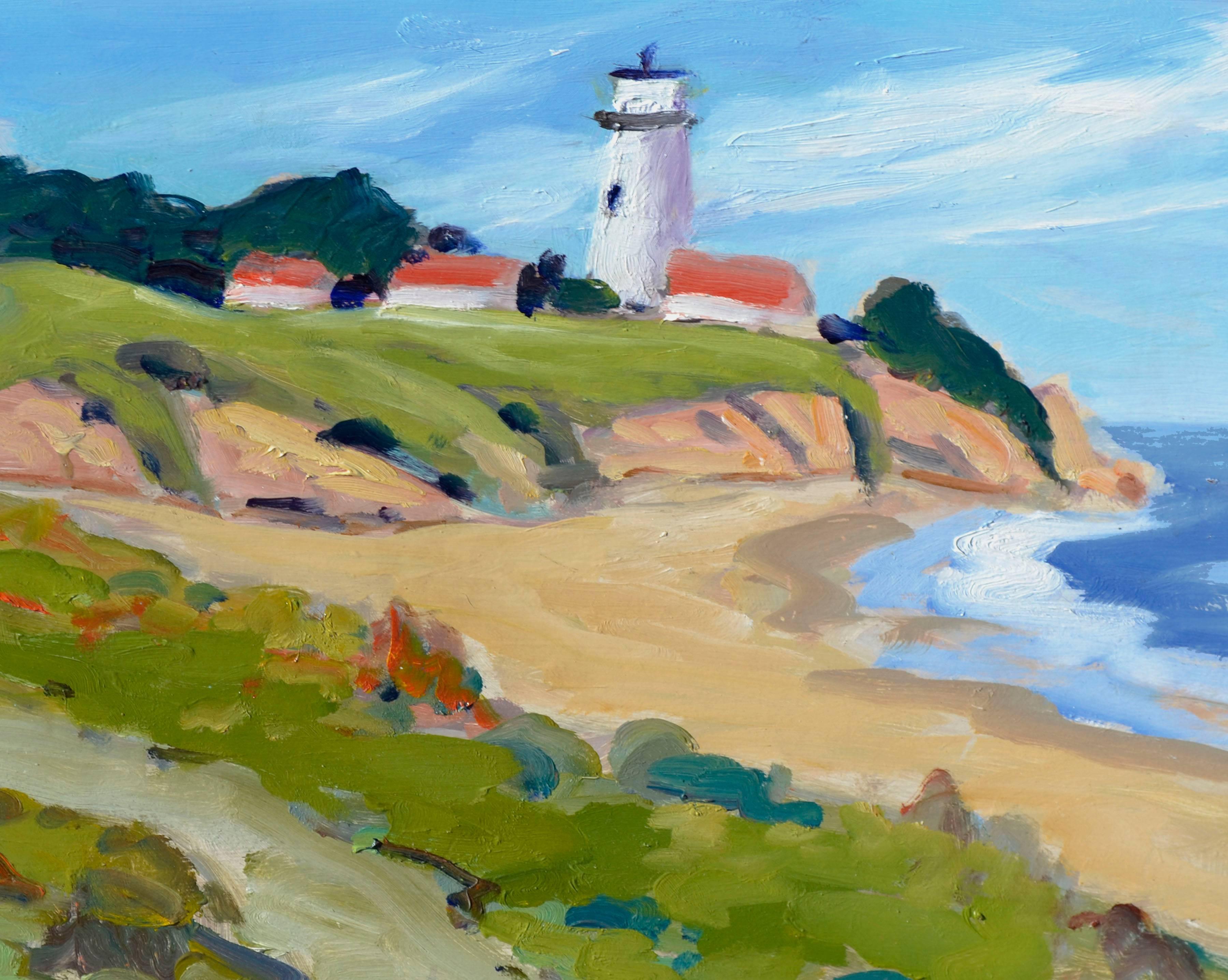 Pt. Reyes Lighthouse - Painting by Ray Barton