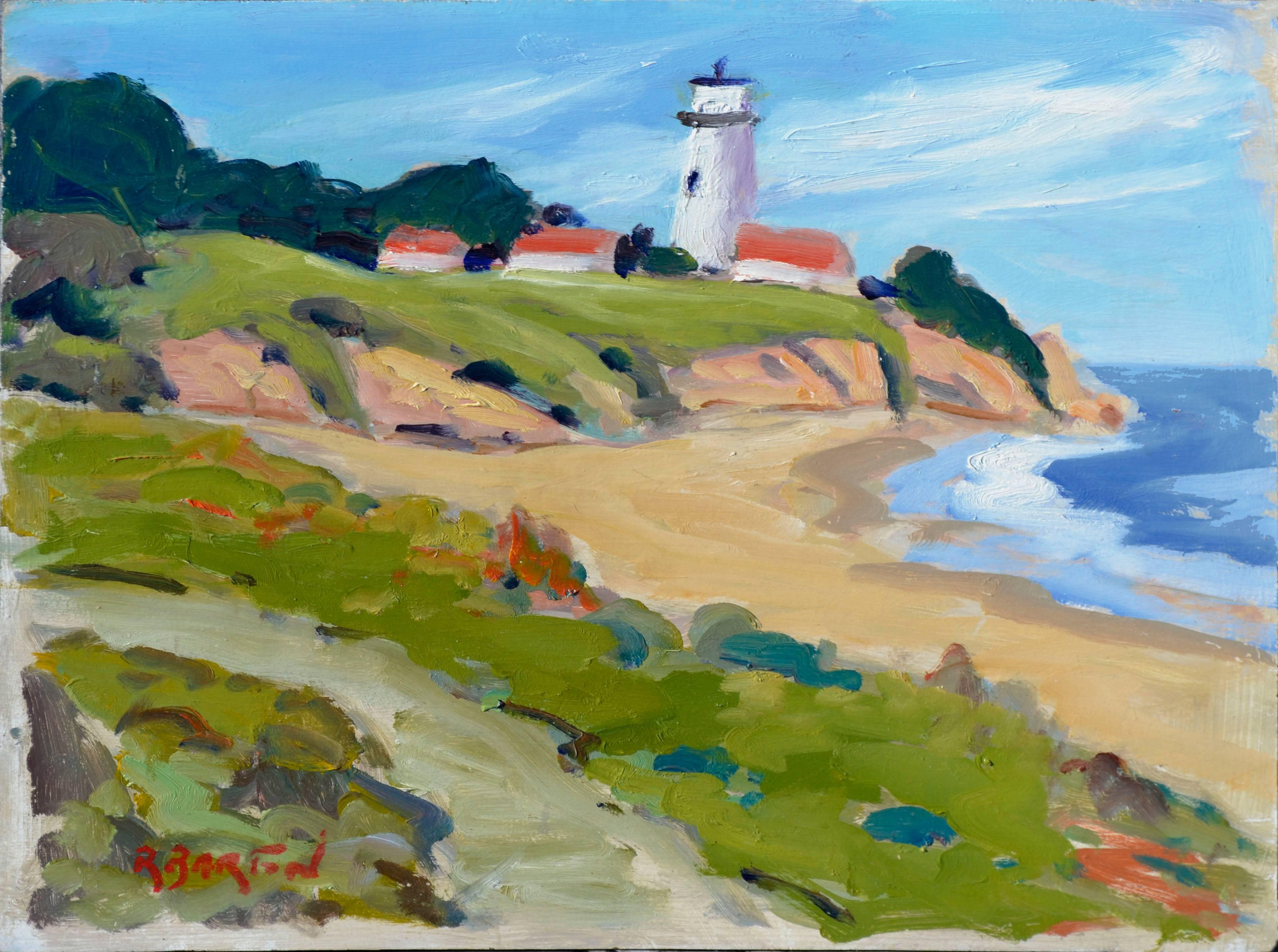 Ray Barton Landscape Painting - Pt. Reyes Lighthouse