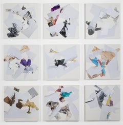 Such Small Hands #19 ( Collage mounted on Panel in Abstract Series)