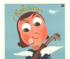 Original Holiday Come to Belgium by Dover Ostend vintage travel poster