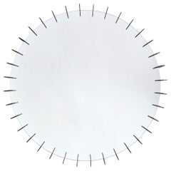 Wandspiegel „Ray Black S“ mit schwarz pulverbeschichtetem Metallrahmen von Deknudt Mirrors