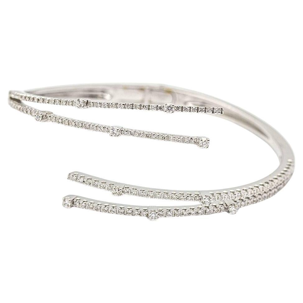 RAY bracelet in white gold and diamonds.