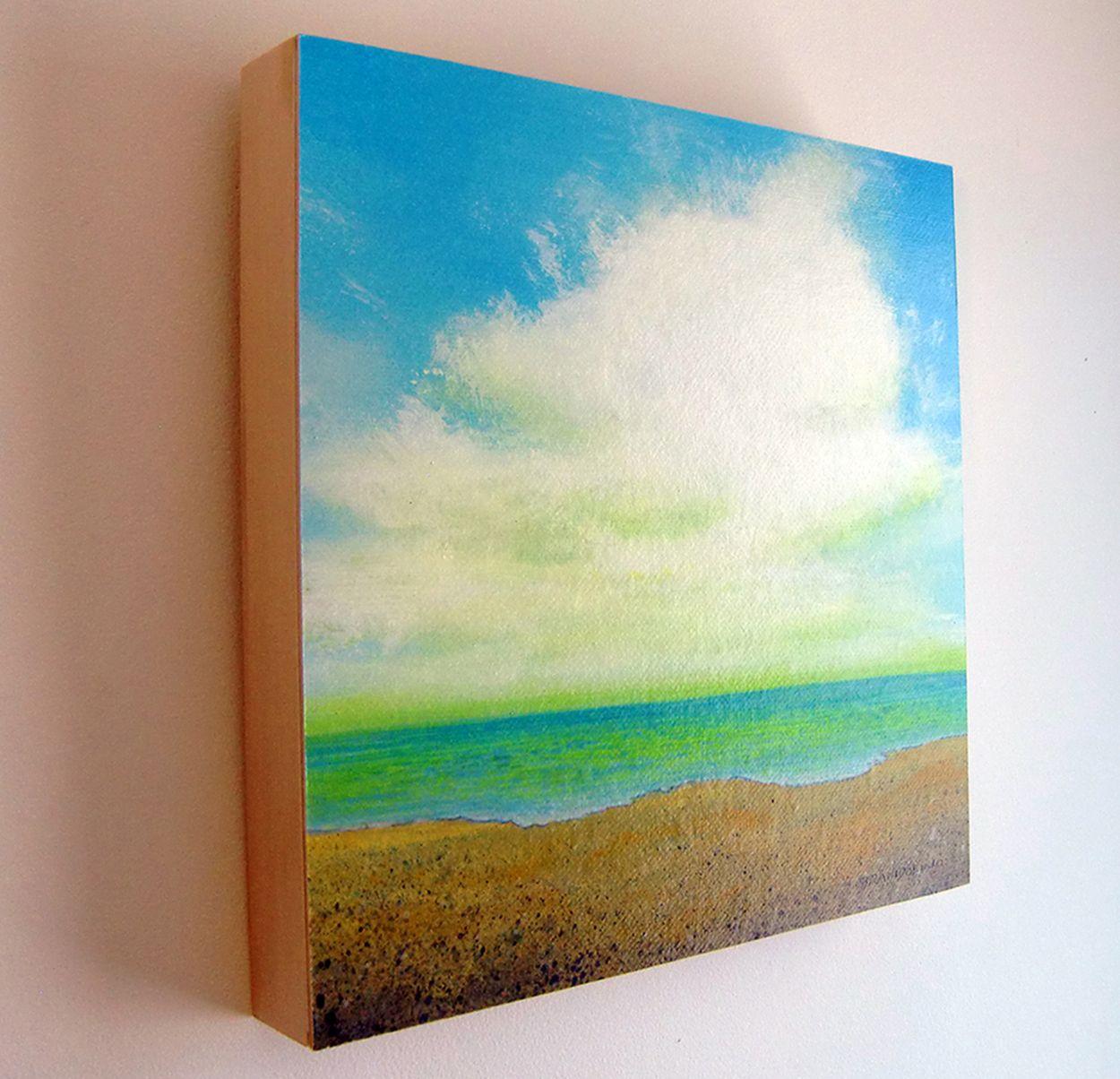 Playa, Pintura, Acrílico sobre panel de madera - Painting Contemporáneo de Ray Brandolino