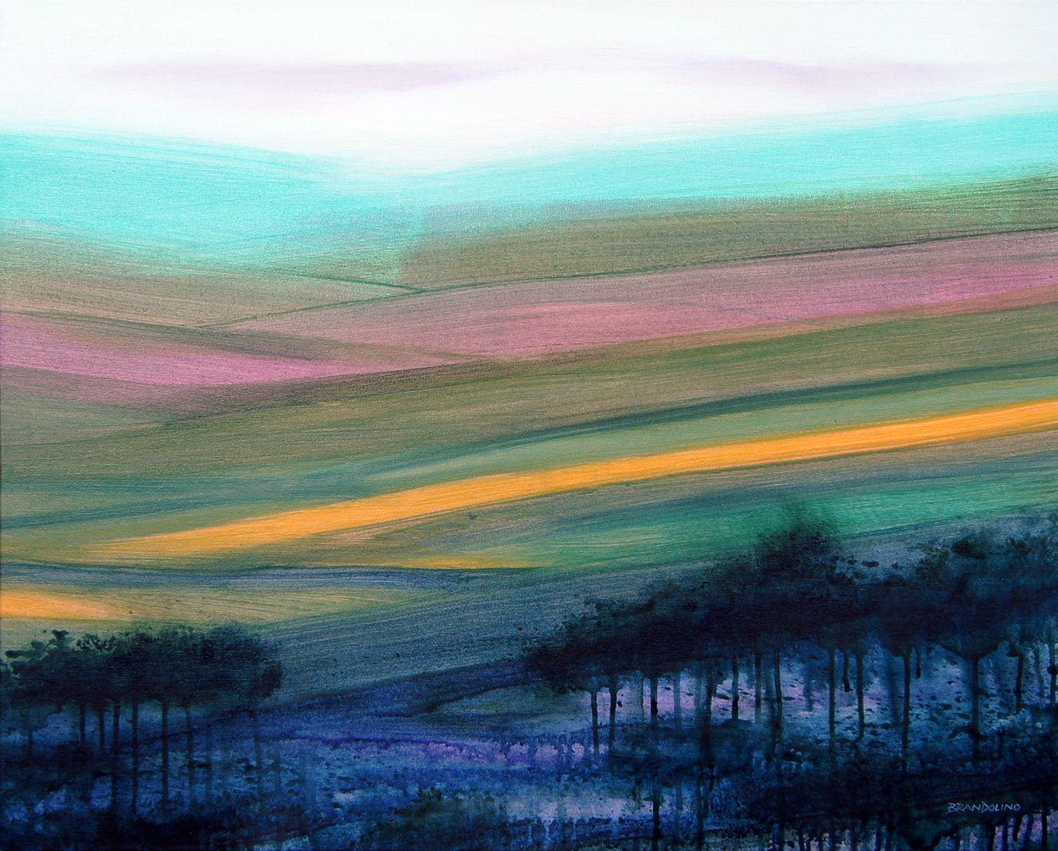 Brisa de primavera, Pintura, Acrílico sobre lienzo - Painting de Ray Brandolino