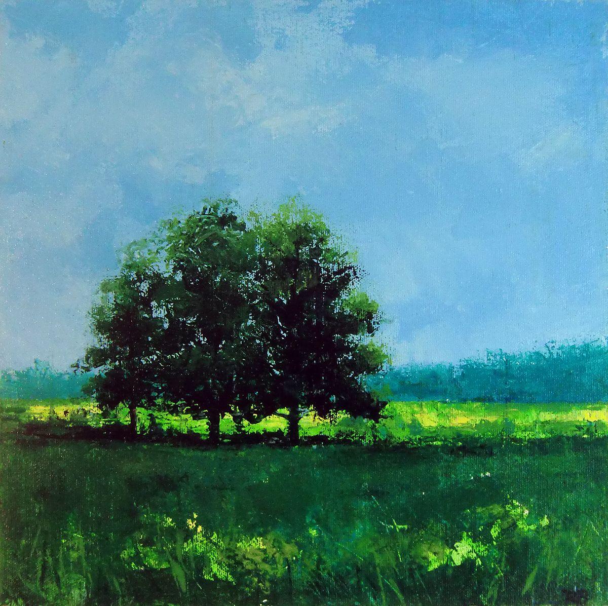 Ray Brandolino Landscape Painting - Together, Painting, Acrylic on Canvas