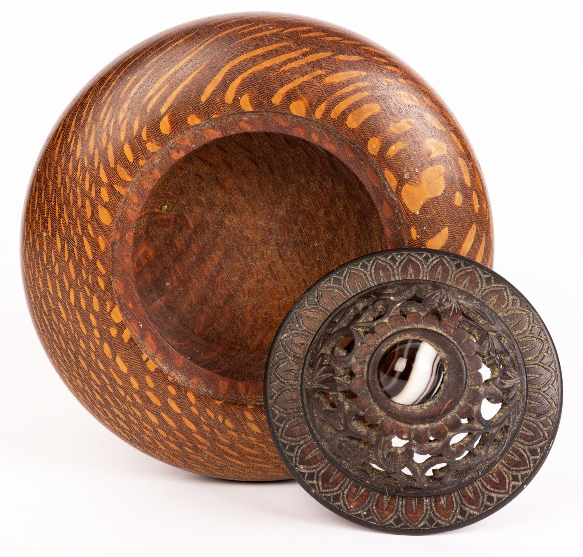 wooden pot pourri bowl