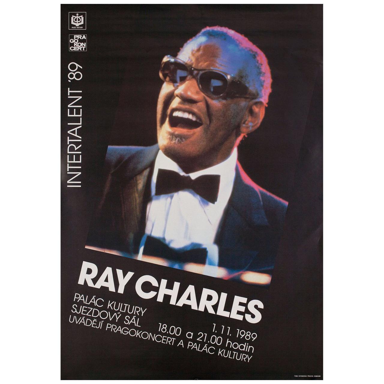 “Ray Charles” 1989 Czech A1 Poster