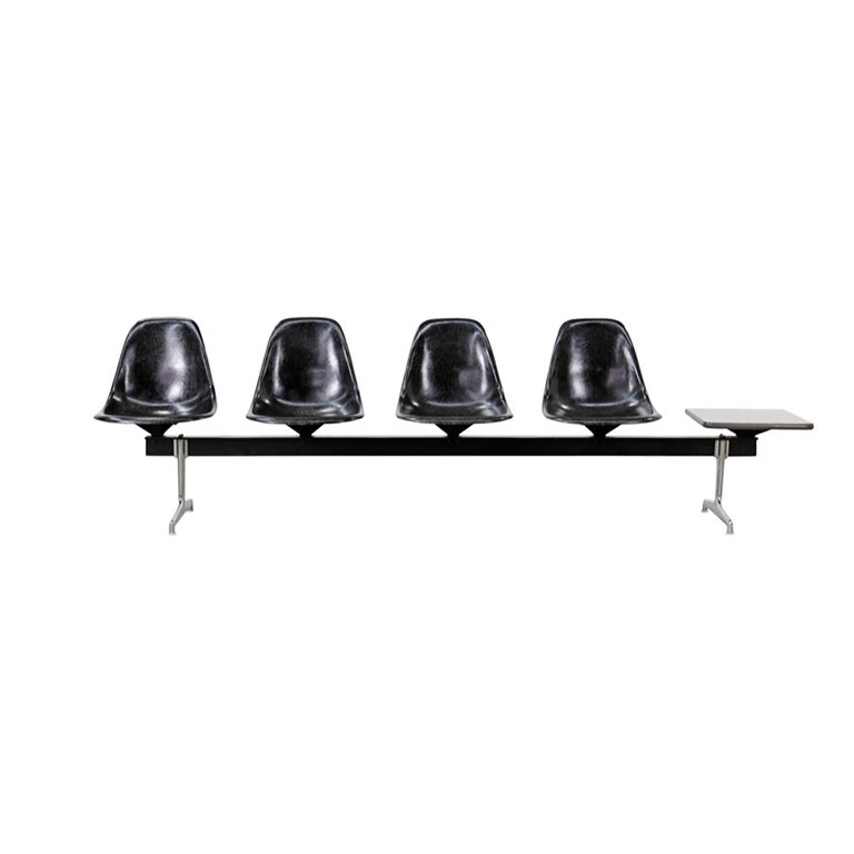 Bench Shells Ray and Charles Eames, Divers Tandem Benches for Shells For Sale at 1stDibs