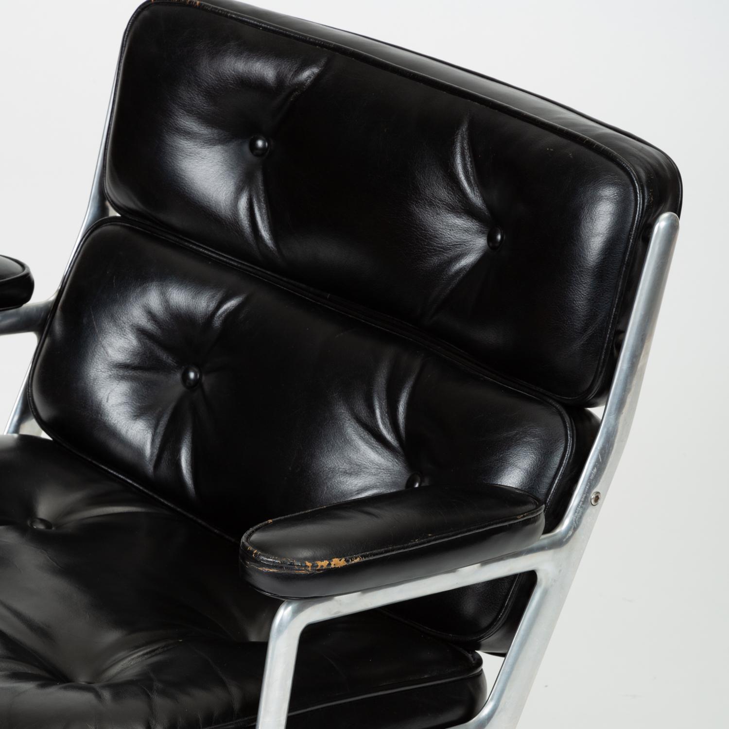 Ray and Charles Eames Time Life Lobby Chair in Black Leather 5