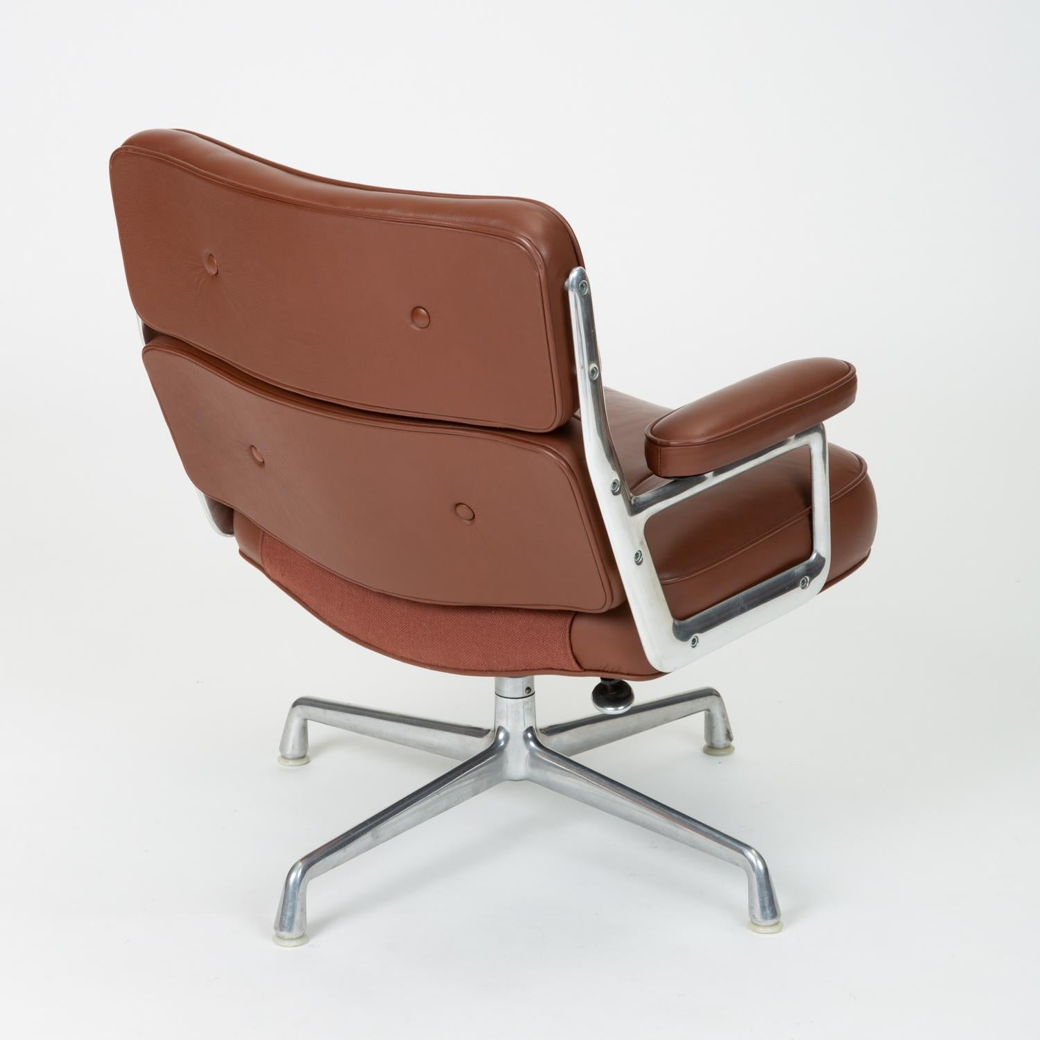 Ray + Charles Eames Time Life Lobby Chair in Chocolate Leather 1