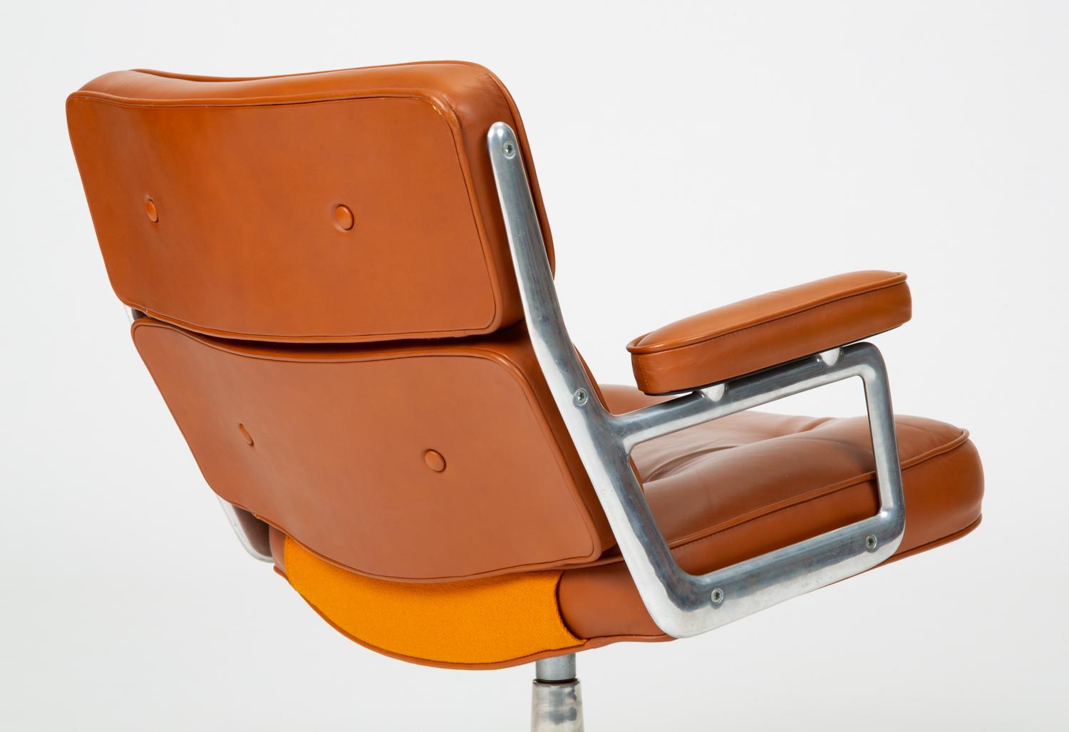 Ray and Charles Eames Time Life Lobby Chair in Cognac Leather 4