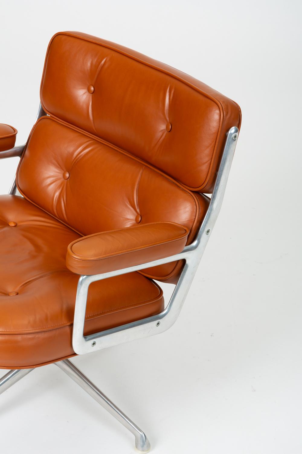 Ray and Charles Eames Time Life Lobby Chair in Cognac Leather 5