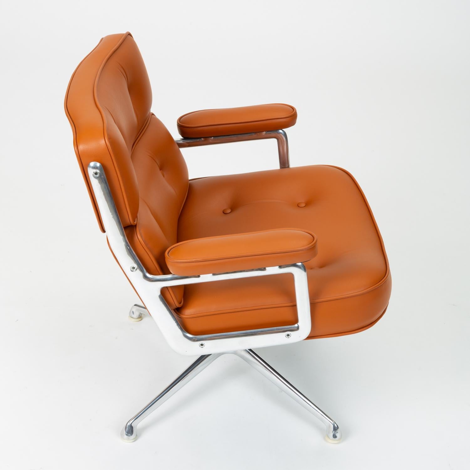 Ray and Charles Eames Time Life Lobby Chair with New Leather Upholstery 4