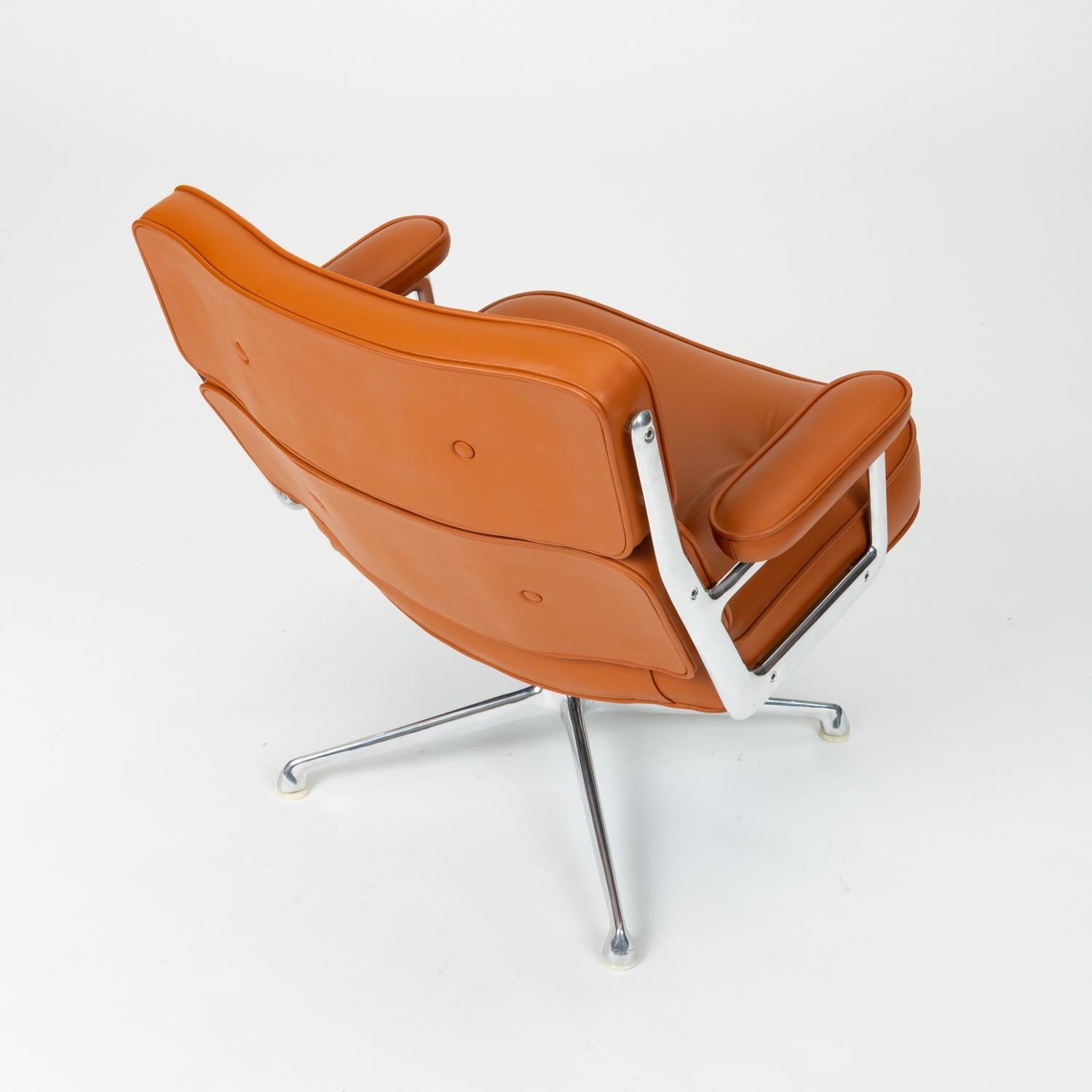 Ray and Charles Eames Time Life Lobby Chair with New Leather Upholstery 1
