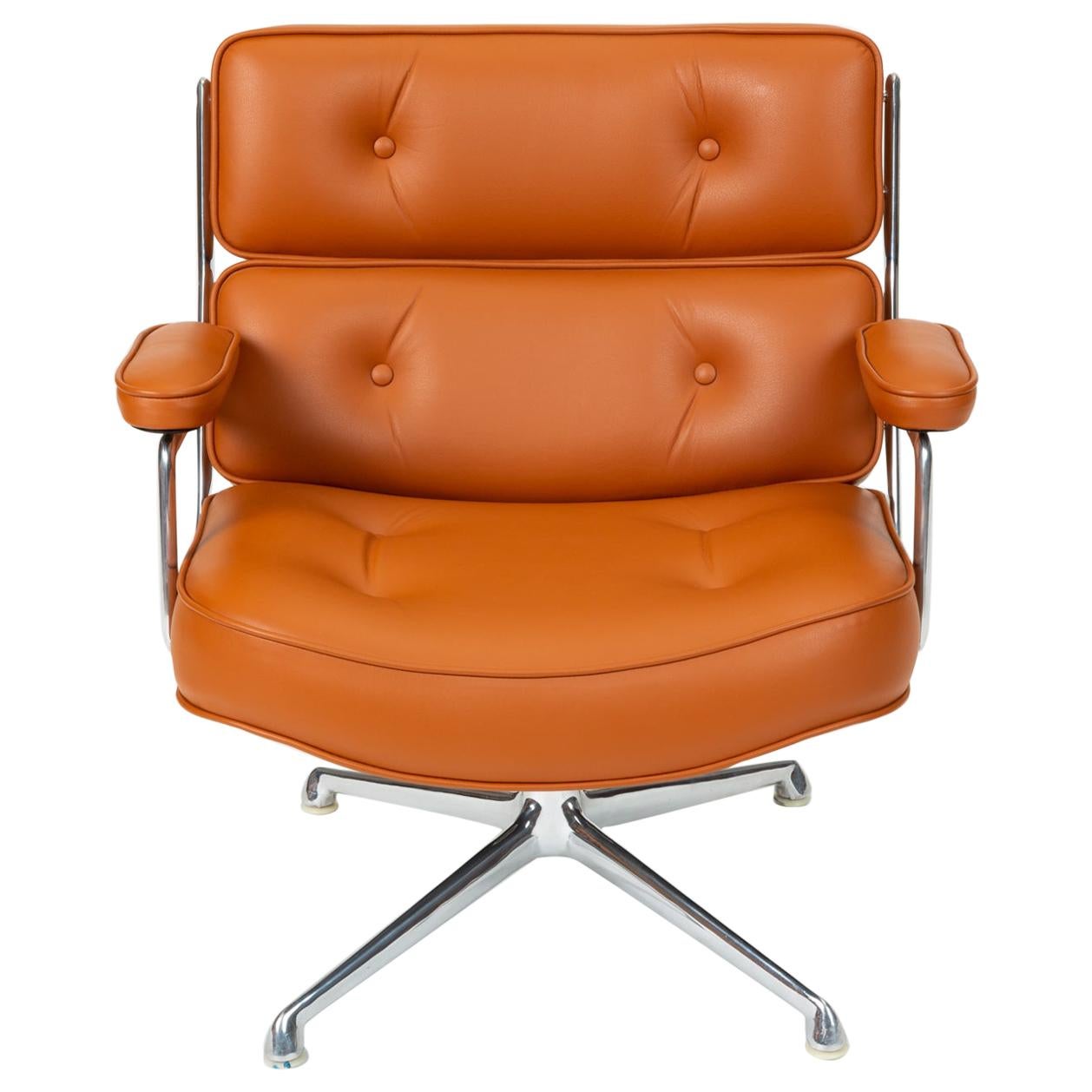 Ray and Charles Eames Time Life Lobby Chair with New Leather Upholstery