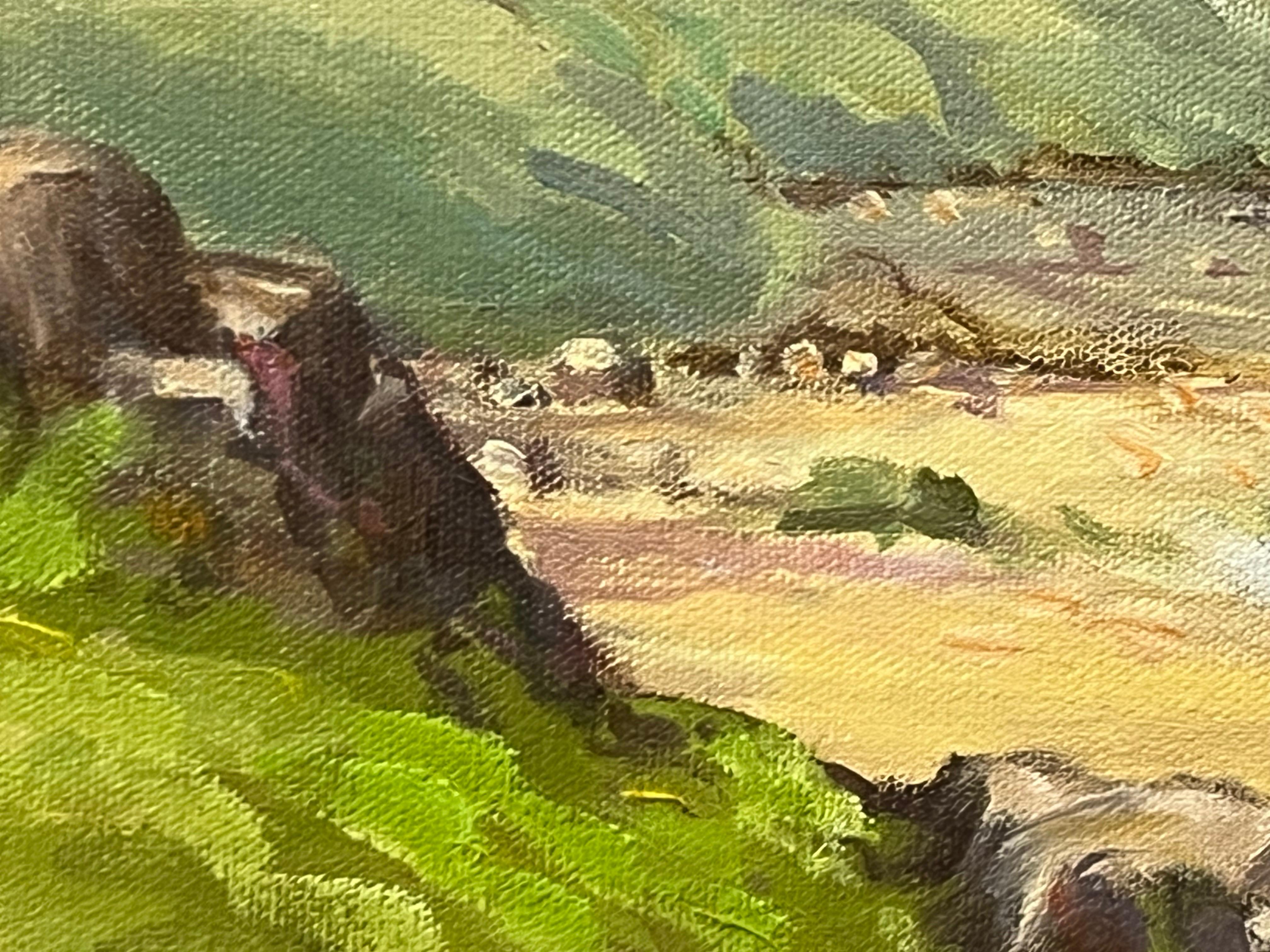 Atlantic Ocean from the Coastline of Ireland with Cottages on the Hillside 10