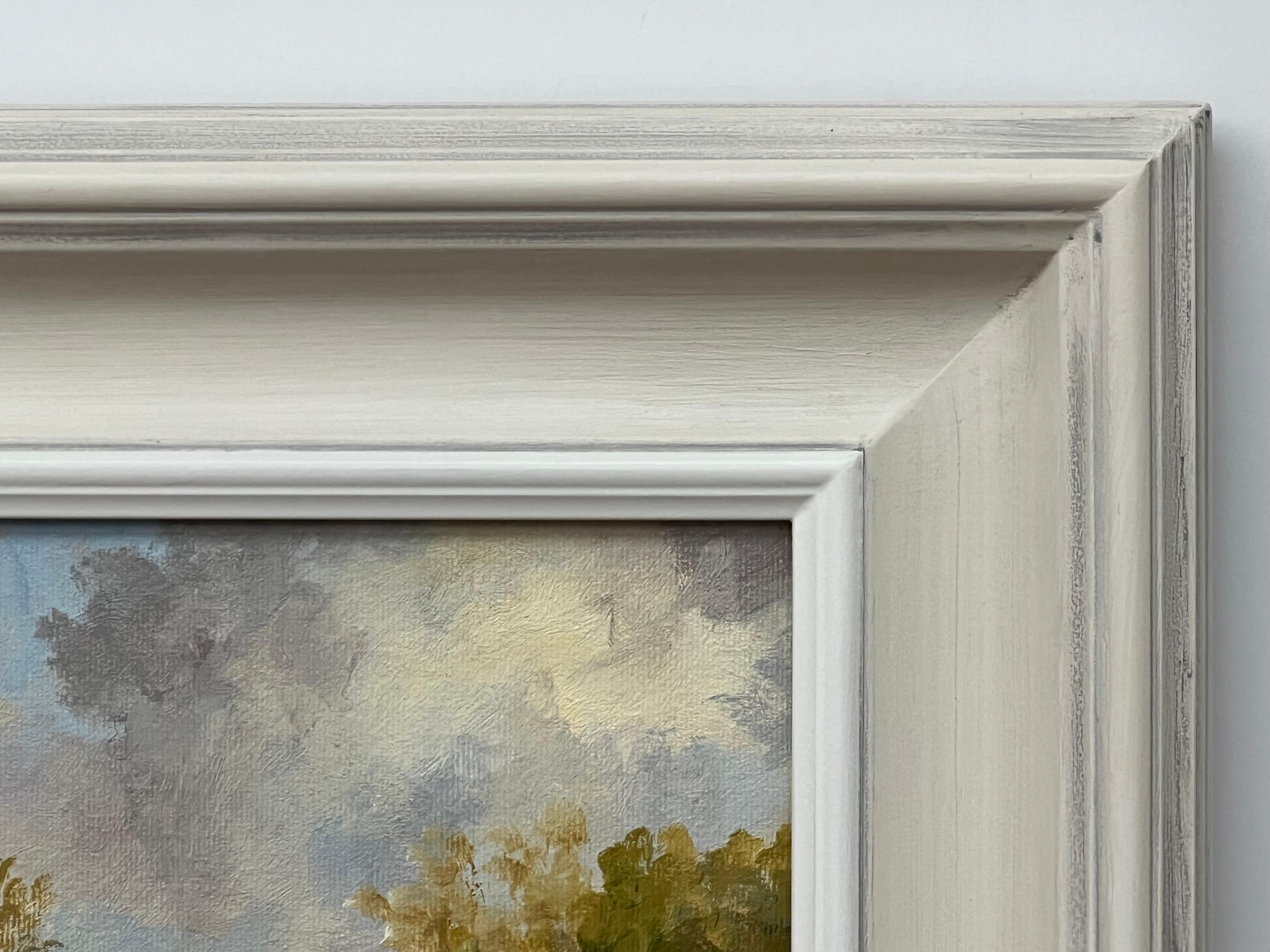 Quadro a olio d'epoca raffigurante un fiume nella campagna dell'Irlanda del Nord, realizzato da un artista irlandese in vendita 3
