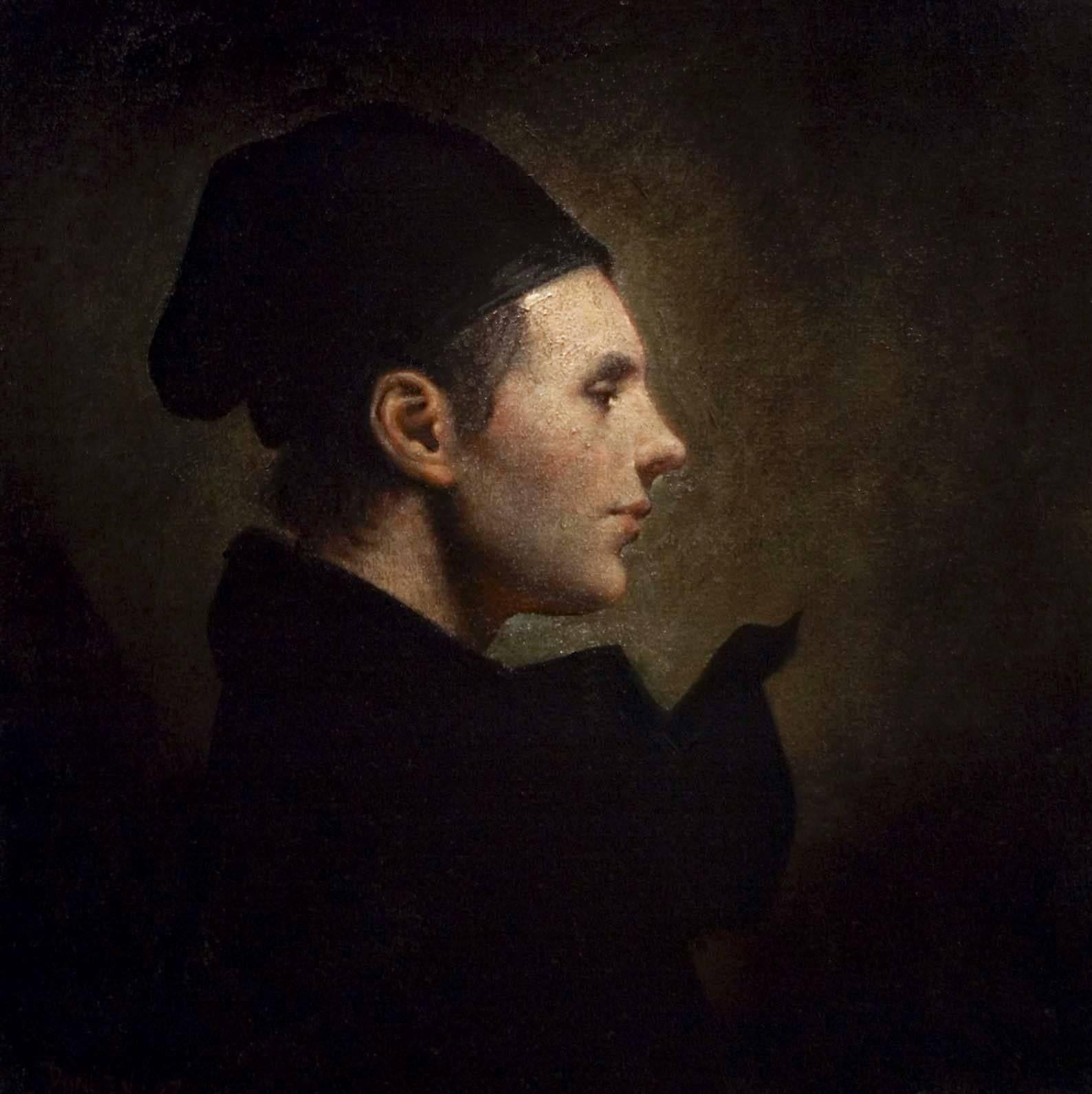 Ray Donley Portrait Painting - Cap 24, Portrait, Figurative, Baroque, Male, Oil, Painting, Timeless