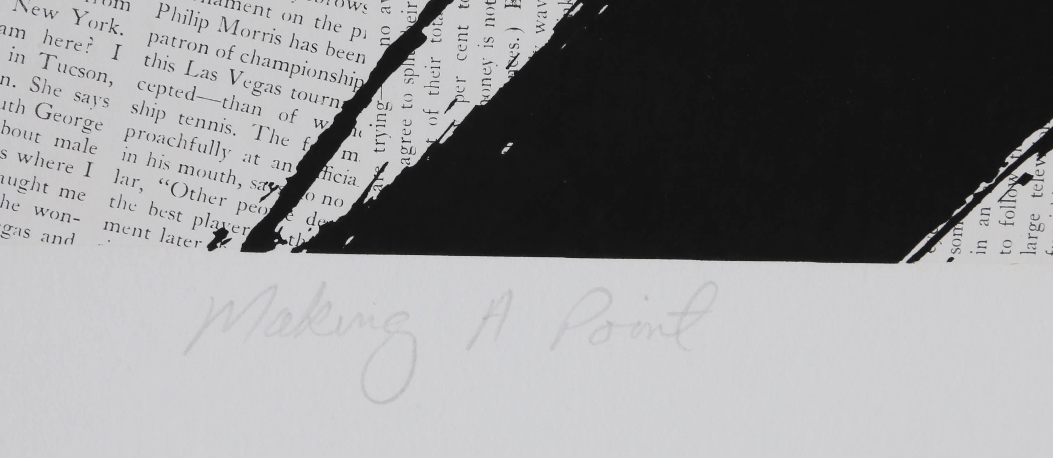 Pointing a Point: Ein Punkt – Print von Ray Elman