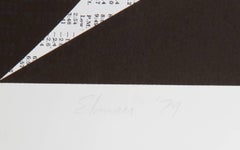 The Old In and Out, Abstrakter Minimalistischer Siebdruck von Ray Elman