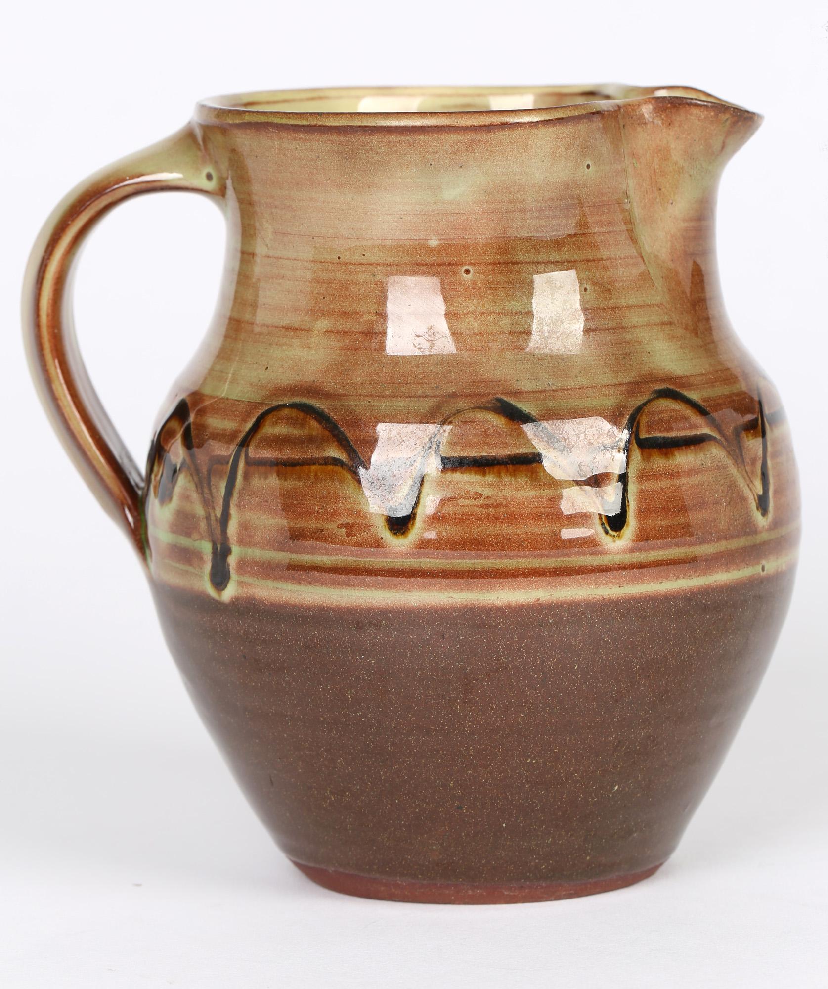 Ray Finch for Winchcombe English Slip Trailed Studio Pottery Jug 3