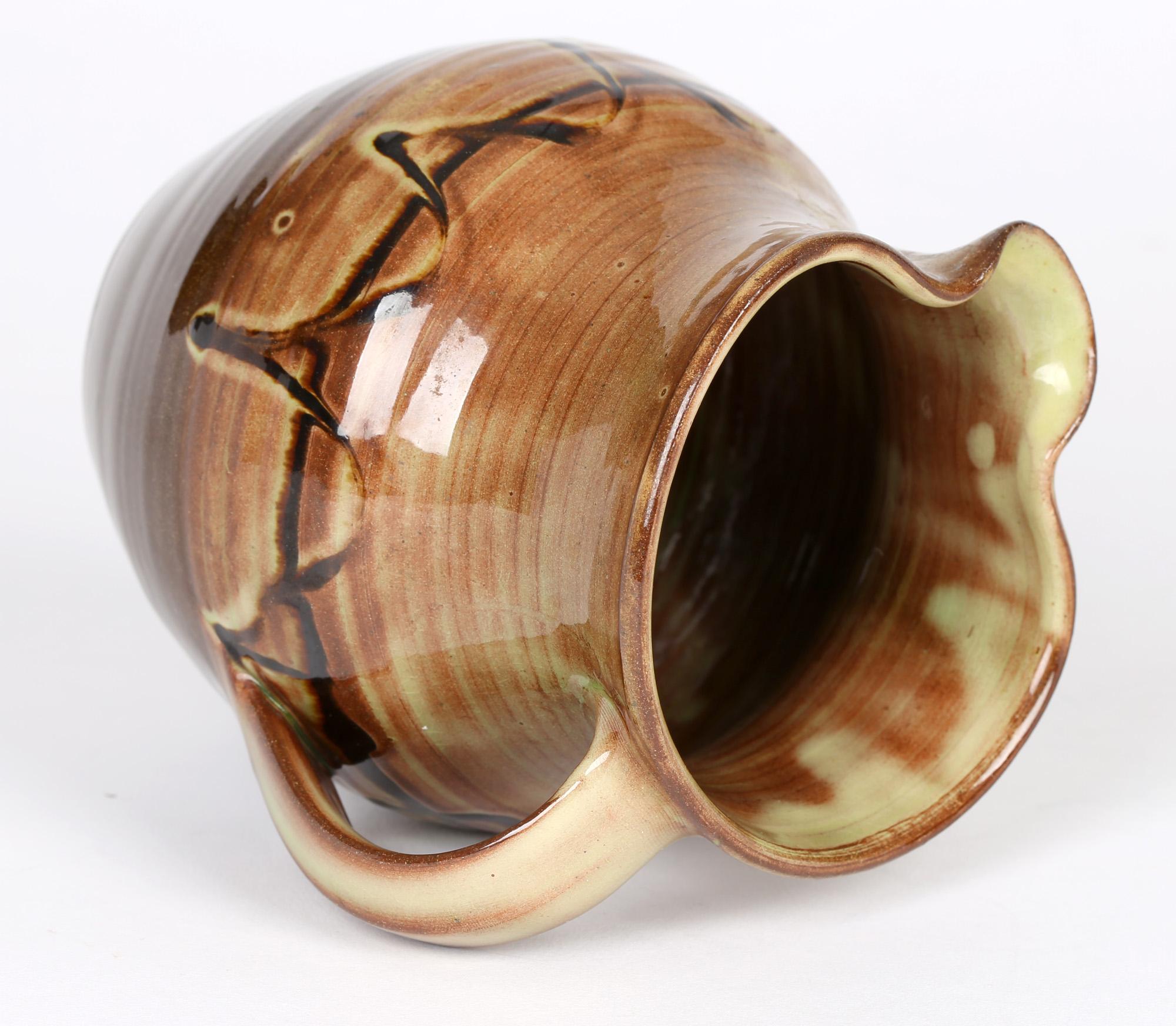 Ray Finch for Winchcombe English Slip Trailed Studio Pottery Jug In Good Condition In Bishop's Stortford, Hertfordshire