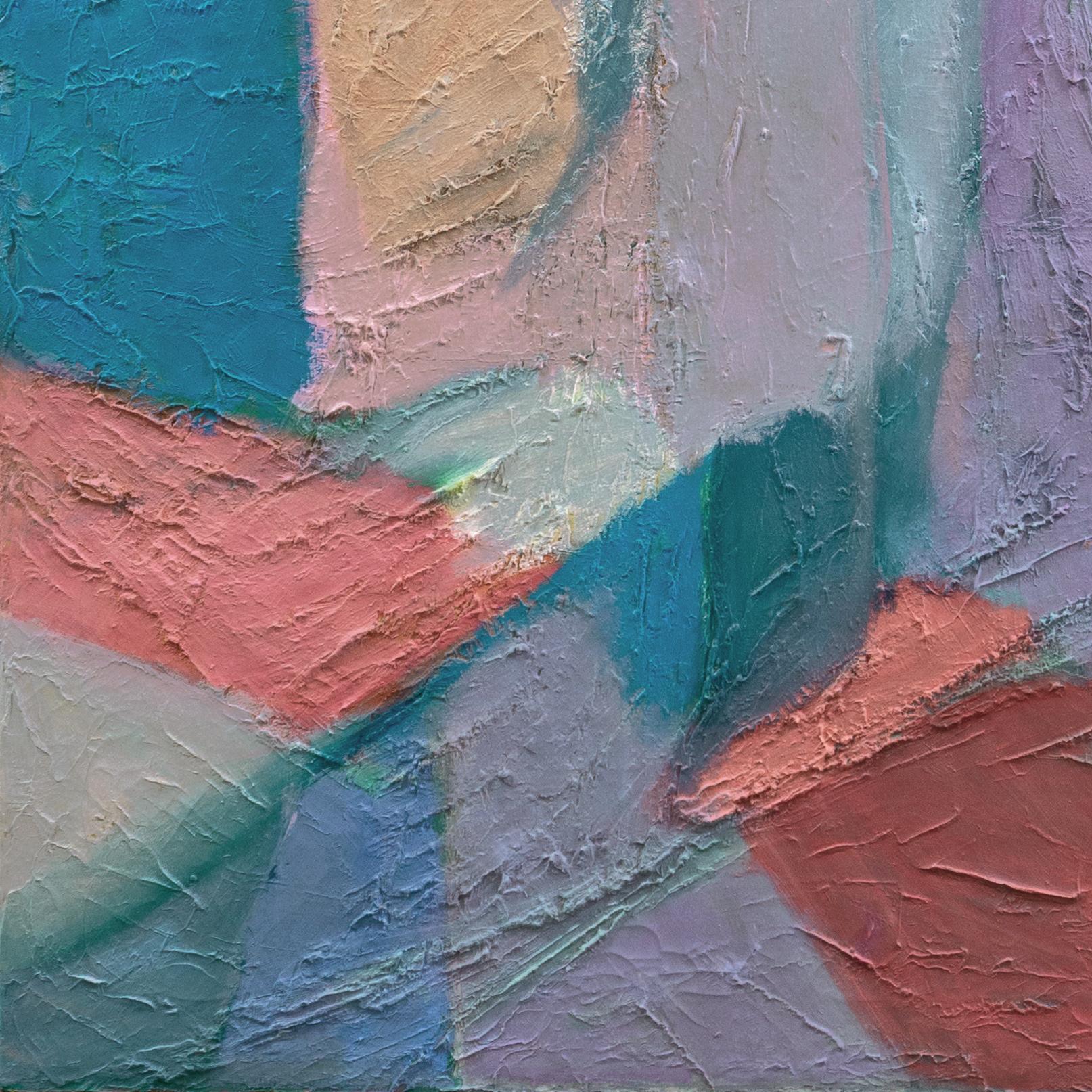 Abstracto, coral y azul