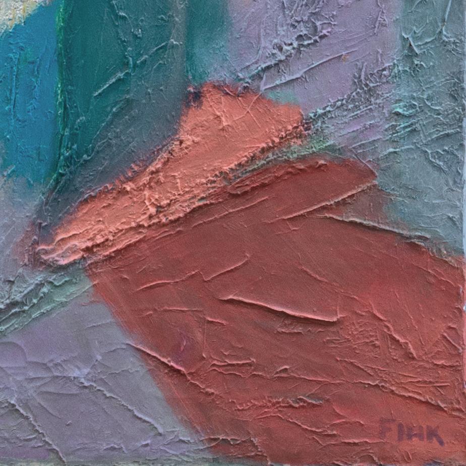 Abstracto, coral y azul