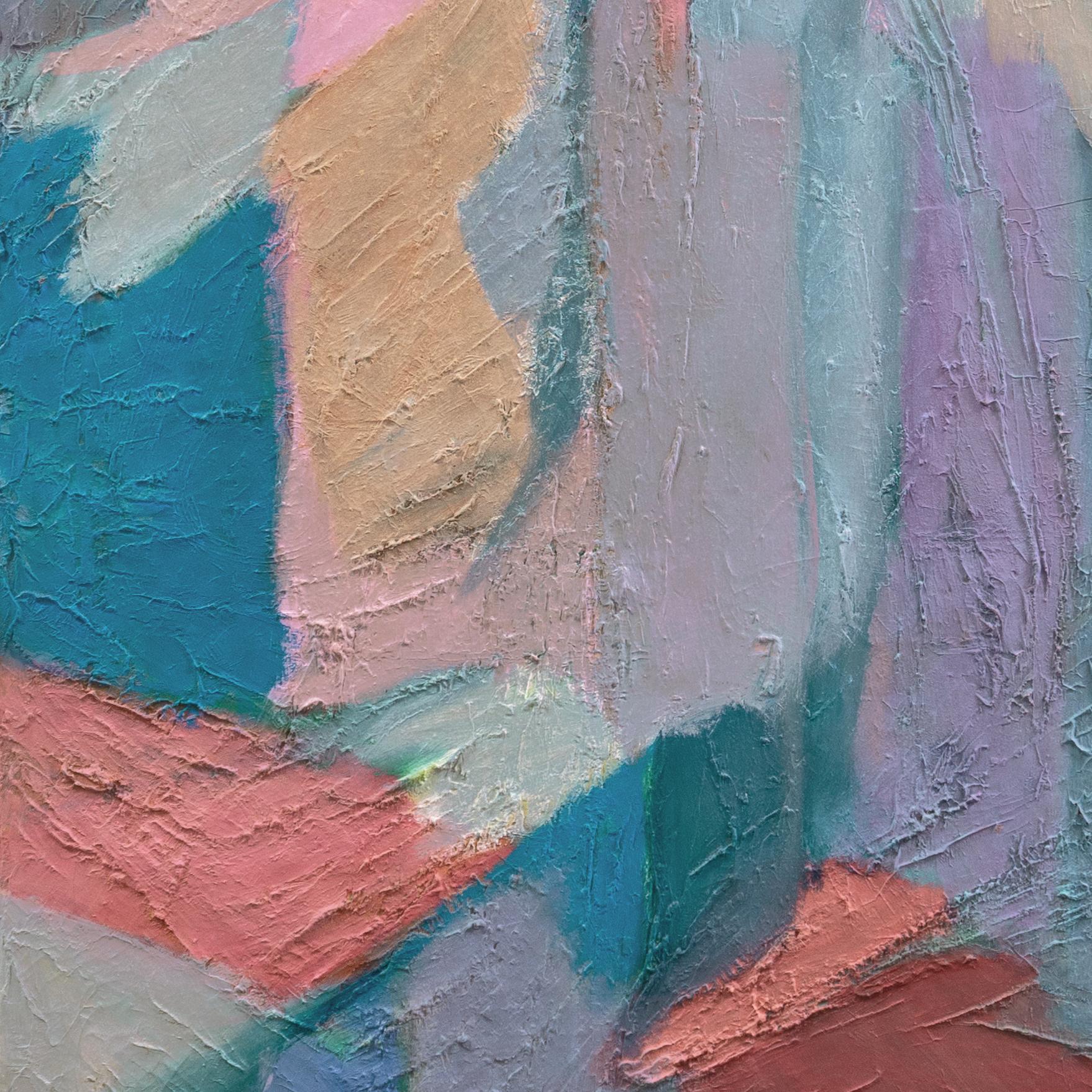 Abstracto, coral y azul