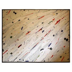 Ray Frost Fleming Large Abstract Expressionist Acrylic Painting Signed