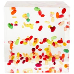 Ray Geary Contemporary "Constellation" Resin and Pill Cube Sculpture