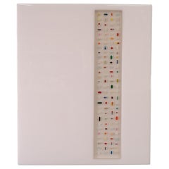 Ray Geary Contemporary Rectangular White & Translucent Resin & Pill Sculpture