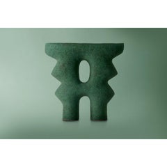 Ray Green Raku-Ton-Keramik-Skulptur von Stephanie Phillips