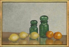 Attrib. Ray Greenfield - 20th Century Oil, Citrus Fruits and Green Jars