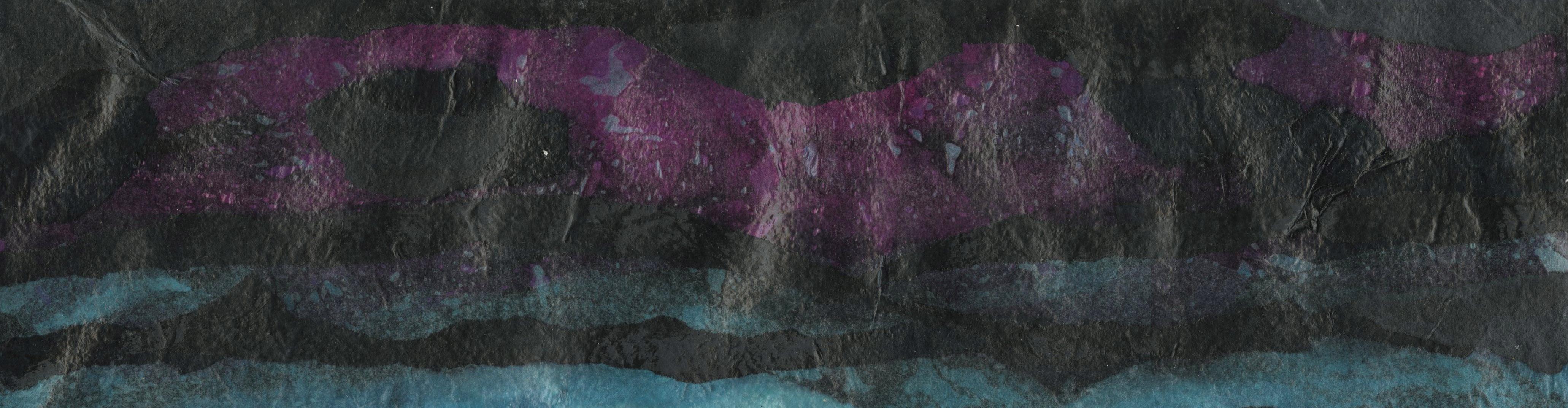 Sin título (Paisaje marino nocturno) - Mixed Media Art moderno estadounidense de Ray H. French