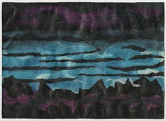 Senza titolo (Paesaggio marino notturno)