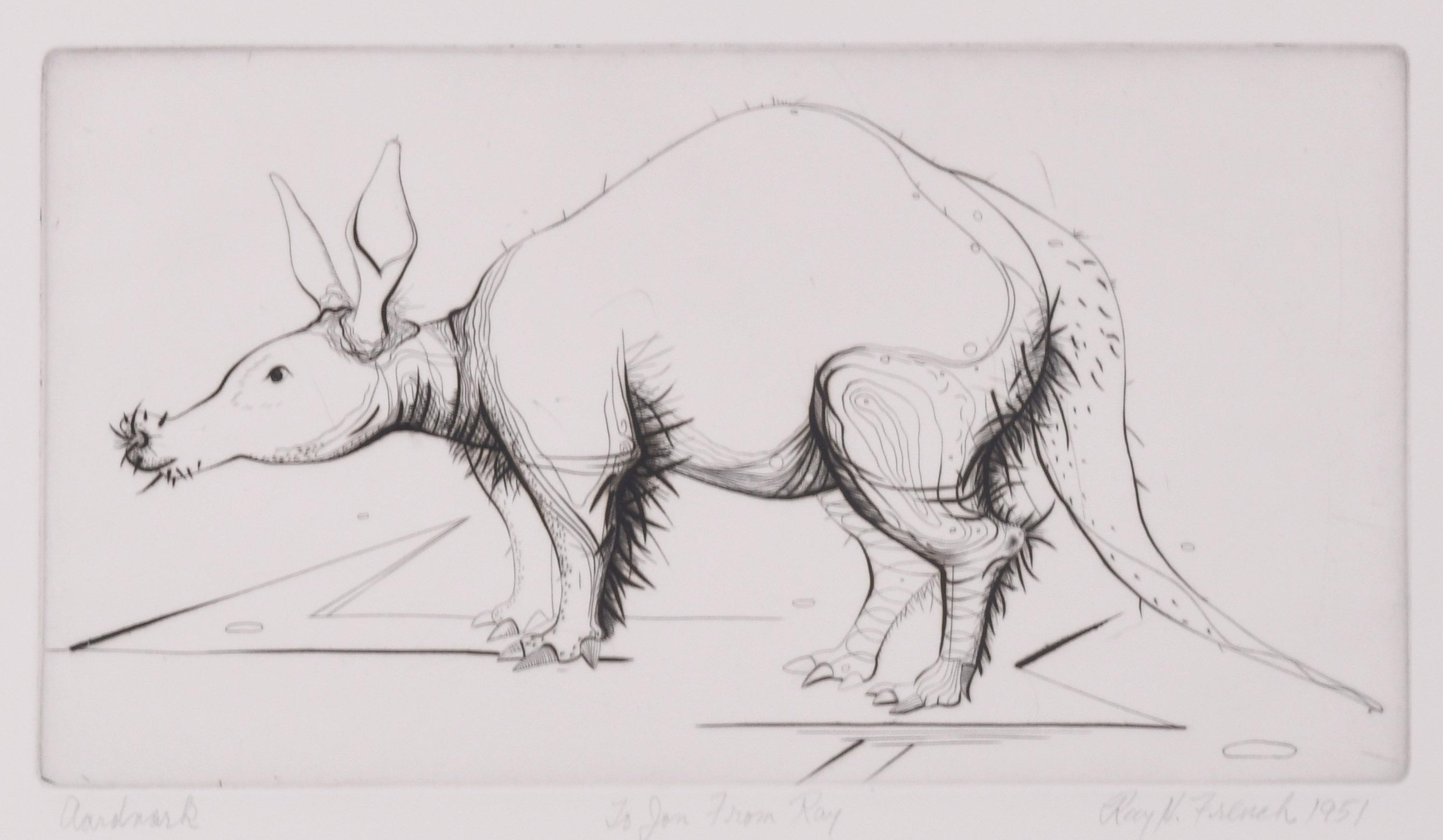 Ray H. French Animal Print - Aardvark