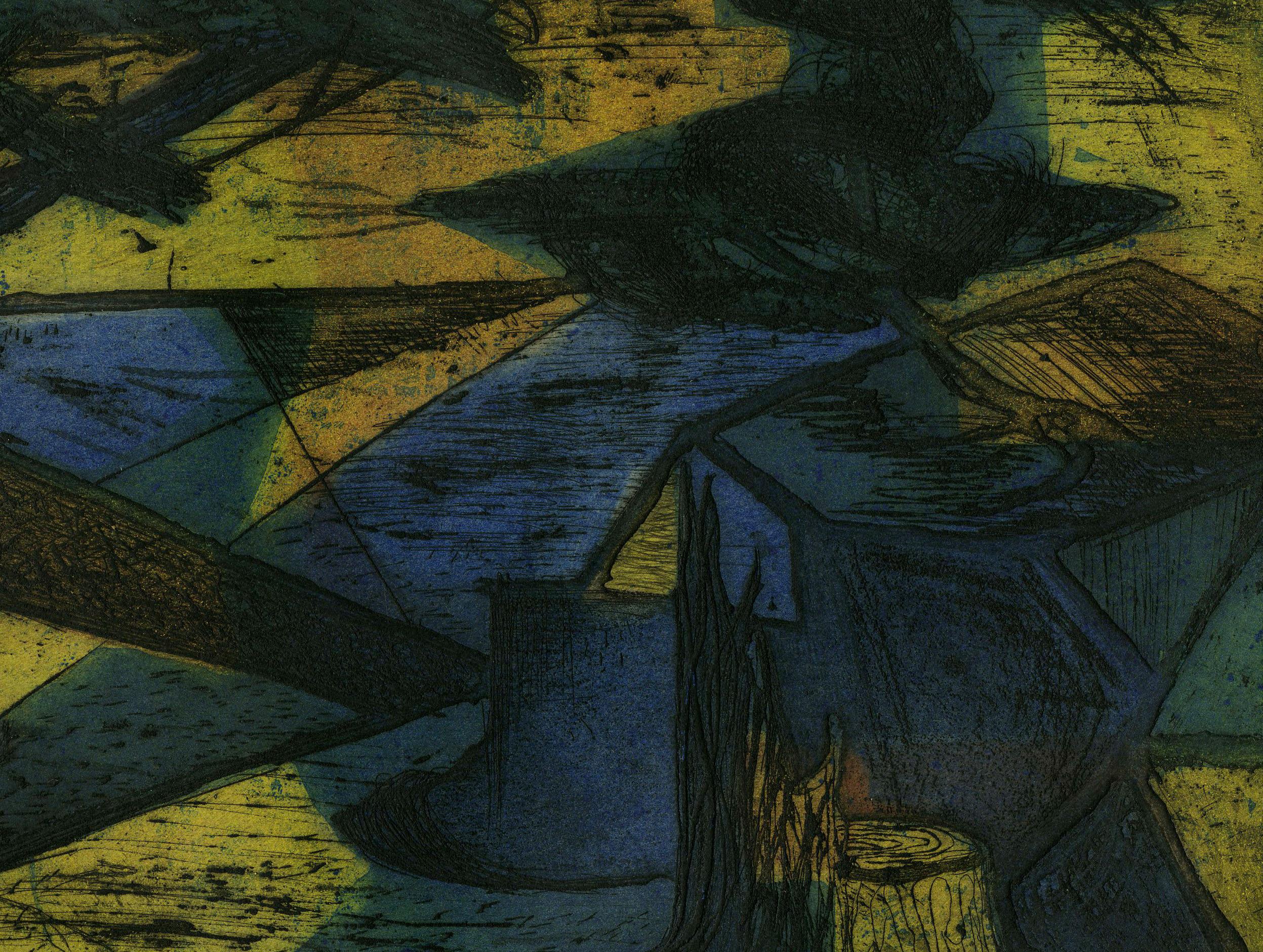 Debris - Abstract Geometric Print by Ray H. French