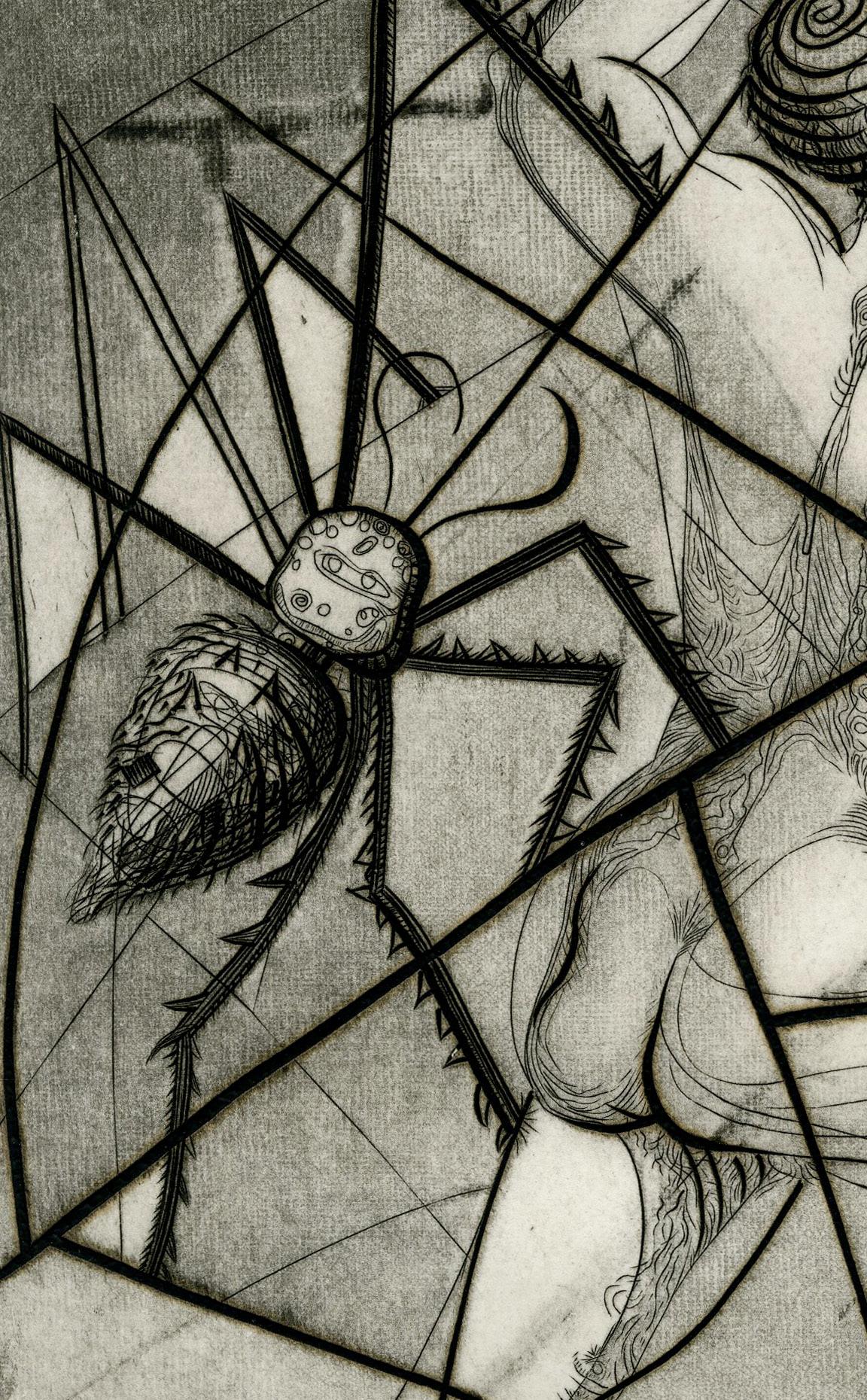 The Web (Surrealismus), Print, von Ray H. French