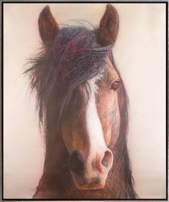 ""I'll Follow You" Auffällig realistisches Pferdeporträt in Acrylfarben