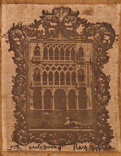 "Venecia" Ray Johnson, Mail Art, Fluxus Mixed Media Collage, Obra dadaísta