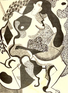 Ray Kaiser, (Seated Woman), for American Abstract Artists portfolio, 1937