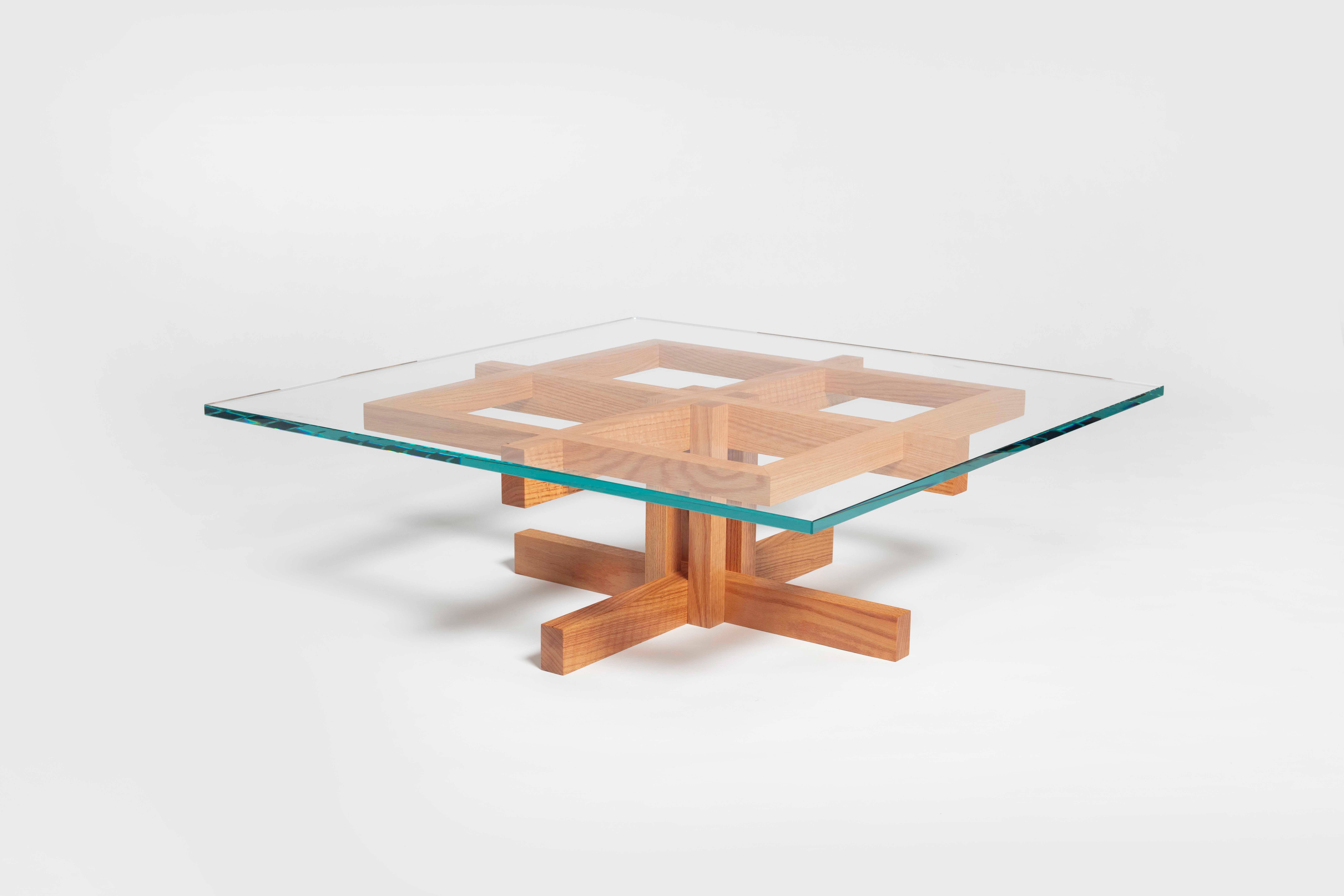 Contemporary Ray Kappe RK10 Coffee Table in Red Oak by Original in Berlin, Germany, 2020 For Sale