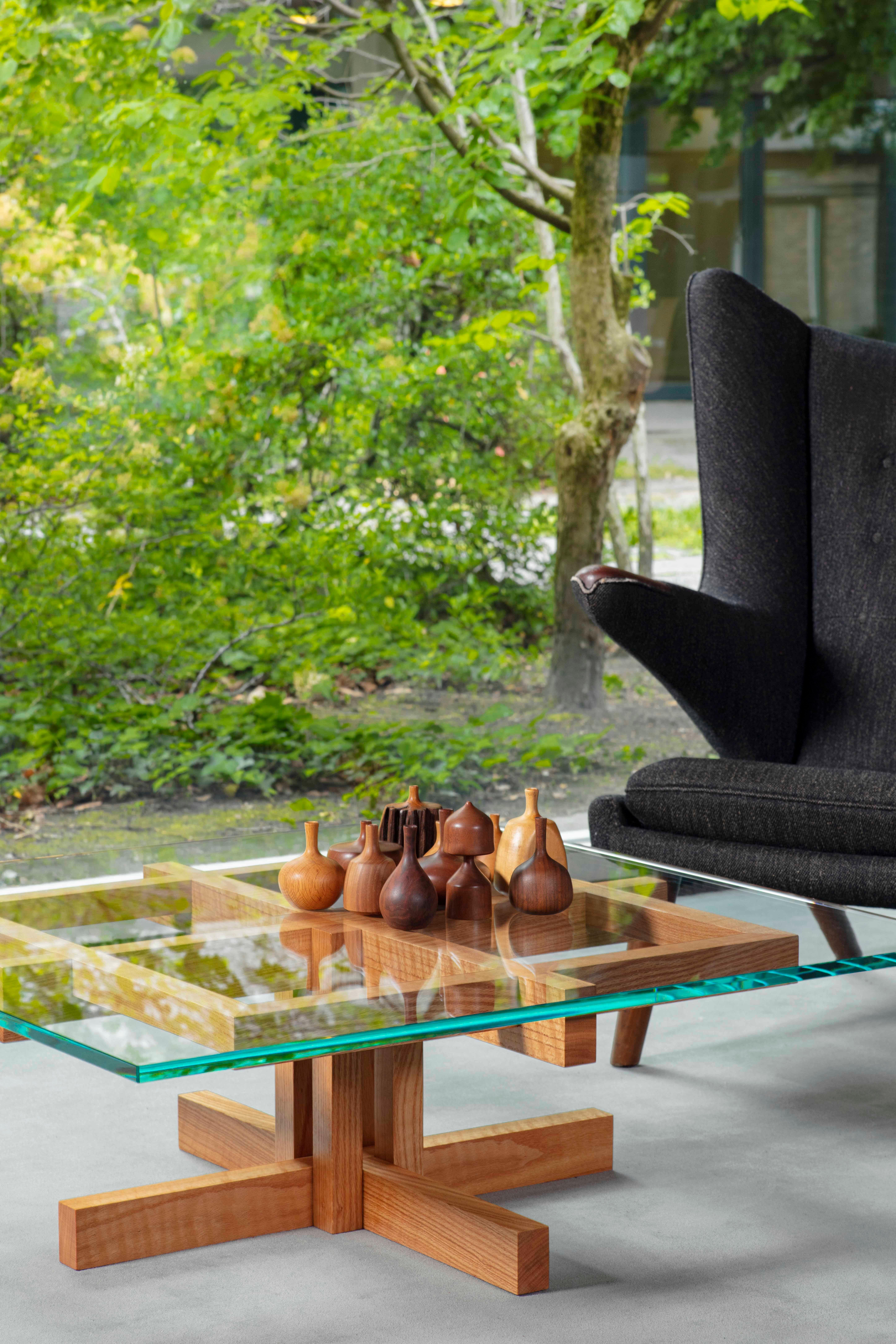 Ray Kappe RK10 Couchtisch aus roter Eiche von Original in Berlin, Deutschland, 2020 im Angebot 1