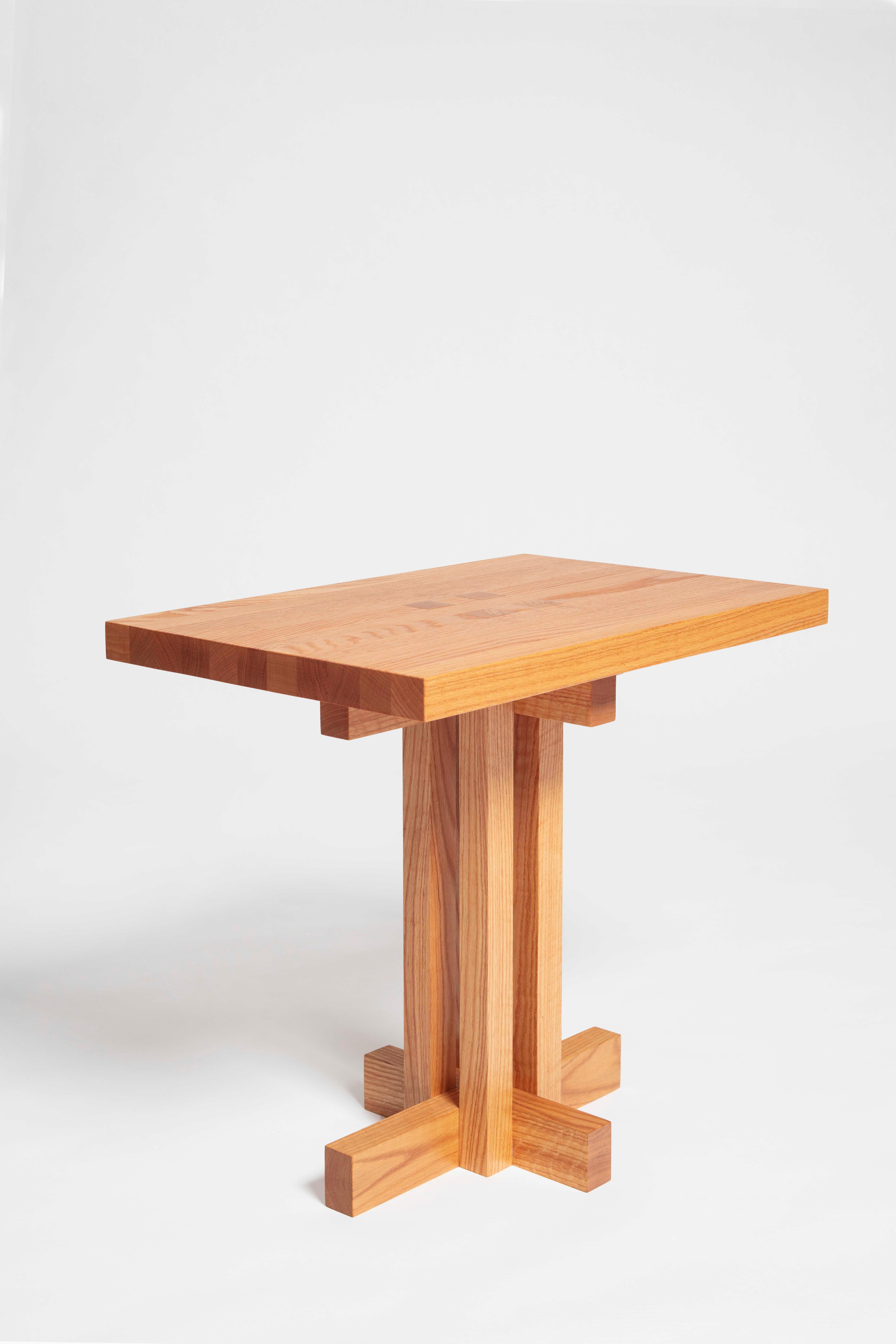 Woodwork Ray Kappe RK12 Side Table in Red Oak by Original in Berlin, Germany, 2020 For Sale